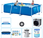 Paquete de piscina - intex - rectángulo - 300x200x75 cm + accesorios a167
