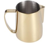 Jarra para espumar leche, jarra de café de acero inoxidable 304, taza para espumar leche, accesorio multifunción para jarra latte art (l)
