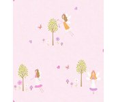 Papel pintado pared hadas del bosque morado - fairies purple fine decor - rollo de 10 m x 0,53 m