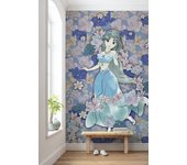 Papel pintado no tejido panorámico de komar - disney jasmin colored flowers - talla: 200 x 280 cm