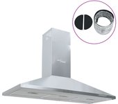 Vidaxl campana extractora de acero inoxidable 90 cm