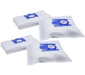 Vhbw 20x bolsa aspiradora compatible con bosch bsa 000 - 999 ka, 1000 - 9999 aspiradora - vellón micro, 27 cm x 20 cm, blanco / azul
