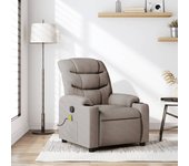 Sillón de masaje reclinable tela topo