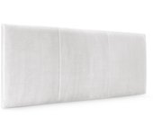 Dhome cabecero terciopelo alta gama modular liso moderno cabezal tapizado cama lujo dormitorio acolchado (terciopelo blanco visón, 105cm)