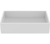 Ideal standard strada lavabo sobre encimera 500mm, sin agujero para grifo, sin rebosadero, k0776ma, color: blanco con ideal plus