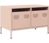 Mueble para tv | mueble de salón acero laminado en frío rosa 68x39x43,5 cm cfw72168
