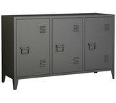 Aparador cocullo, bufé de salón, aparador de salón, despensa de cocina, 120x40 h73 cm, pizarra