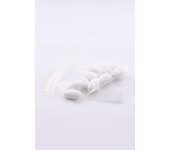 Italpak bustine trasparenti, sacchetti per alimenti con patella adesiva, sacchettini confetti con chiusura ermetica, 100 pz, 6x9+4cm