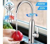 Pantalla led del calentador de agua frío caliente instantáneo del grifo eléctrico 3000w
