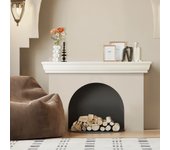 Vevor revestimiento chimenea, dimensiones: 60 x 8 x 5, soporta 50 libras, hecho de madera natural cubierta de chimenea, estilo granja, hecho a mano