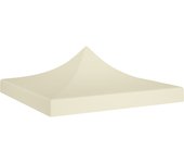 Techo de carpa para fiestas 2x2 m crema 270 g/m2