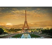 Cuadro foto campo de marzo y torre eiffel - 80x50 cm