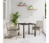 Sillas de jardín vidaxl 2 pcs con cojines gris claro poliratán