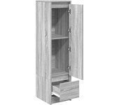 Aparador alto | aparador de comedor | armario de cocina sonoma gris 29,5x34x119,5 cm madera de ingeniería cfw59511