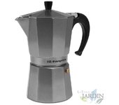 Cafetera italiana aluminio silver 9 tazas, cafetera espresso, café