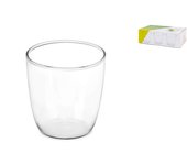 6x vasos de vidrio borosilicato transparente h&h taormina, 300 ml