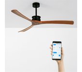 Wind large dc - función verano/invierno - ventilador de techo 40w silencioso xl ø152 cm sin luz con wifi