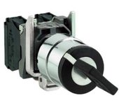 Schneider xb4bg21 - pomo giratorio harmony negro ø22 - con llave ronis 455 - 2 posiciones - 1f