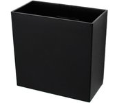 Kalamitica - contenedor magnético uranos, porta cucharones y almacenamiento para pizarra magnética - negro lacado mate - 13,5 x 13 x 7 cm