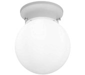Plafon basico modelo primus blanco tulipa cristal