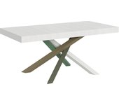 Mesa extensible 90x180/440 cm volantis fresno blanco estructura multicolor 4/a
