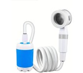 Ducha portátil para exteriores, bomba de ducha eléctrica recargable, ducha de 2 modos de rociado para camping y viajes.