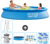 Paquete de piscina - intex - alrededor - 305x305x61 cm + accesorios cb20