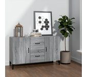 Aparador | aparador de comedor | armario de cocina de madera de ingeniería gris sonoma 100x36x60 cm cfw79788