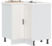 Maison exclusive - mueble bajo esquina de cocina porto alto brillo blanco