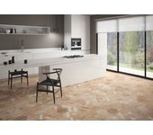 Azulejo ceramico tipo madera hex.sawnwood brown 22,5x25 (25 piezas/caja = 1,04m2)