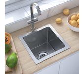 Maison exclusive - fregadero de cocina hecho a mano acero inoxidable