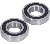 2 piezas de rodamientos de bolas de ranura profunda resistentes e irrompibles 6206rs equipo mecánico