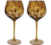 Barcraft set di 2 bicchieri da gin con design a guscio di tartaruga in confezione regalo, 550ml