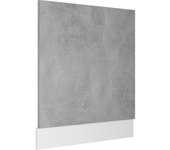 Panel para lavavajillas contrachapada gris hormigón 59,5x3x67cm