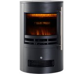 Rebecca mobili chimenea eléctrica led efecto llama 3d ajustable 1000w 2000w negro