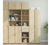 Mueble de almacenaje | armario estrecho madera ingeniería roble sonoma 40x42,5x225 cm cfw399675