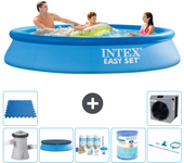 Paquete de piscina - intex - alrededor - 305x305x61 cm + accesorios a890
