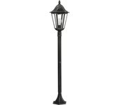 Farola exterior eglo navedo negro 1 bombilla e27 120cm