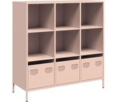 Aparador | aparador de comedor | armario de cocina de acero rosa 101 | 5x39x103 | 5 cm cfw62611