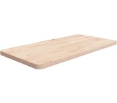 Encimera de baño 80x40x2,5 cm madera maciza sin tratar