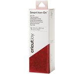 Plancha flexible con purpurina roja 13,9 x 48,2 cm cricut joy