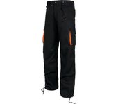 Pantalón negro/naranja - talla 52