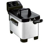 Freidora tefal fr331070 easy pro 3l inox tapa negra plast