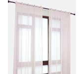 Cortina de lino con trabillas ocultas 140*260cm rosa-individual