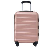 Maleta rígida, con ruedas, abs, 4 ruedas, rosa, 56,5*36*20