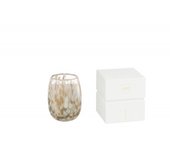 Vela perfumada 90h en tarro de vidrio multicolor 10x10x13.75 cm