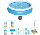 Paquete de piscina - bestway - alrededor - 305x305x66 cm + accesorios