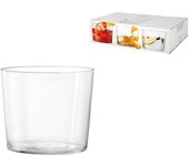 H&h set 6 bicchieri starck in vetro borosilicato cc 190