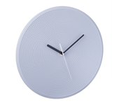 Relaxdays reloj de pared moderno, a pilas, sin números, analógico, con segundero, cocina, salón, , ø 30,5 cm, gris