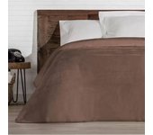 Manterol manta terciopelo lisa mint c/18 marron 220x240 cm para cama de 135/140 cm